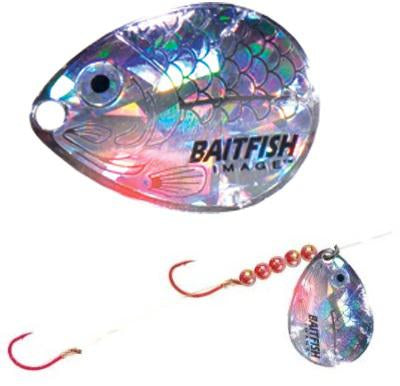 N.LAND BAITFISH-IMAGE HARNESS #4 BLADESILVER SHINER BLACK/SILVER