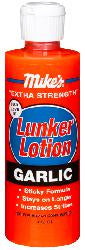 MIKE'S 4oz LUNKER LOTION SCENT, GARLIC