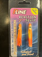 P-Line Reaction Squid 2” orange/yellow/pink 2 pack