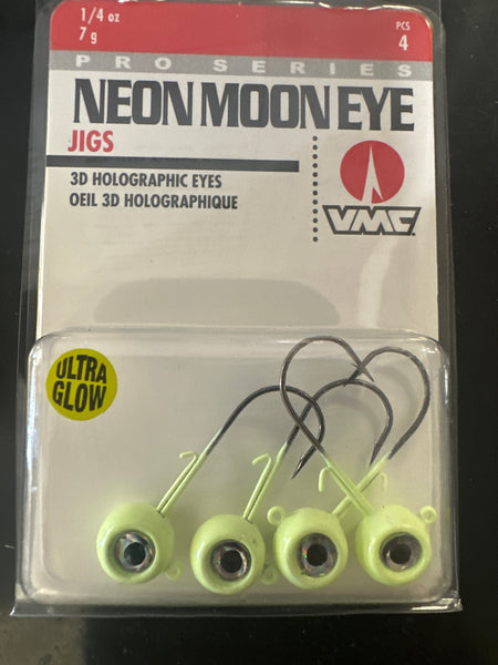 VMC Neon Moon Eye Jig 1/4oz glow