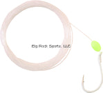 Gamakatsu Walleye Snelled Hook with Glowbead, Size 2,