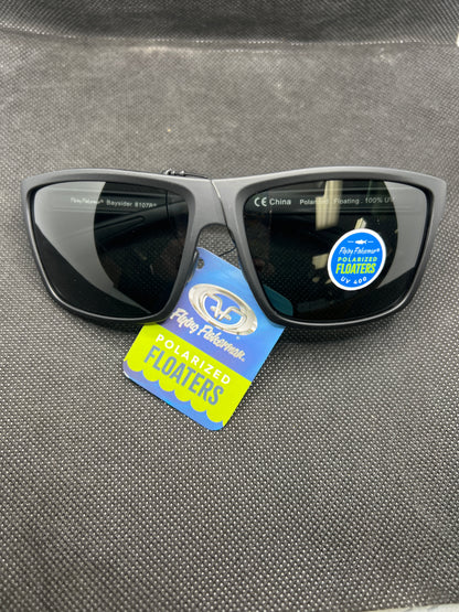 Flying Fisherman Baysider Floating Sunglasses MT Black / Smoke