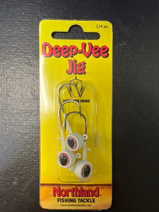 Northland Deep Vee Jig 1/4oz White