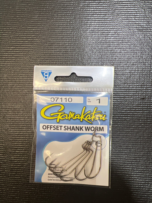 Gamakatsu Offset Shank Worm size 1