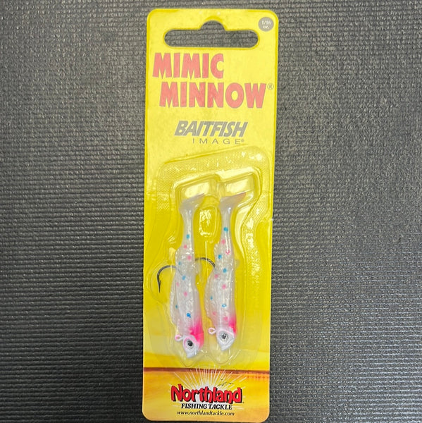 Northland mimic minnow 1/16oz #2 hook, Wonderbread – Superfly Flies