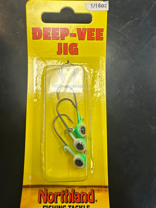 Northland Deep-Vee Jig 1/16oz watermelon
