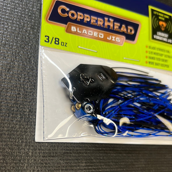 1st GEN Copper Head Bladed Jig 3/8oz Black/Blue