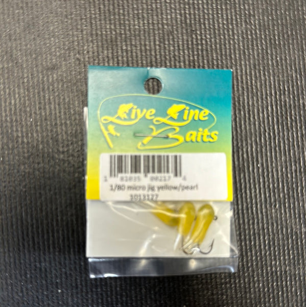Live line micro jig 1/80 yellow/pearl