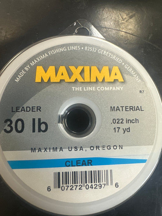 Maxima 30lb clear leader