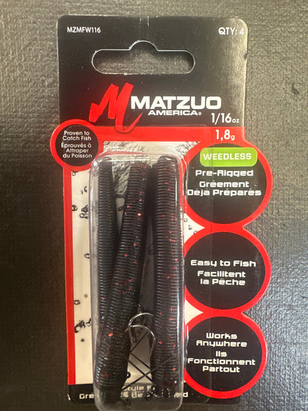 Matzuo Ned rig 1/16oz black/red weedless