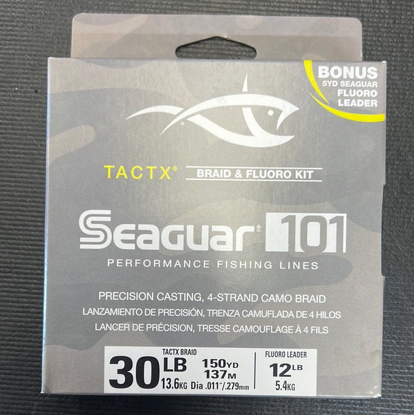 Seaguar 101 TACTX Braid & Fluoro Kit 30lb test 150 yards
