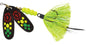 Mepps Black Fury #5, 11/16oz (Hot Firetiger Dot/ Chartreuse Tail