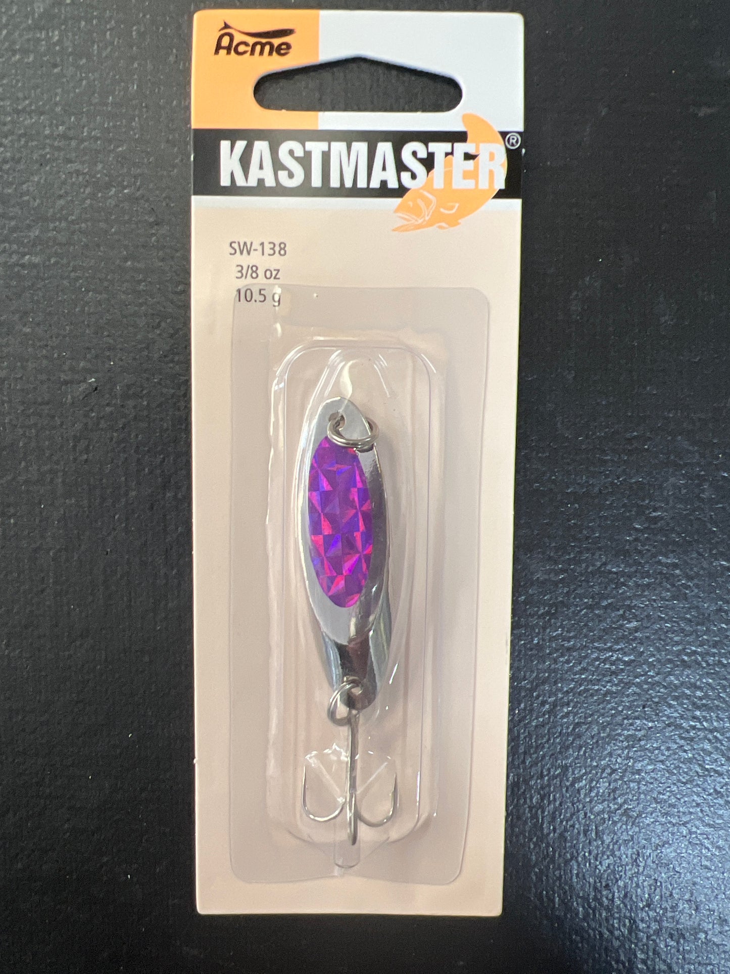 Acme Kastmaster 3/8oz Purple Silver Foil