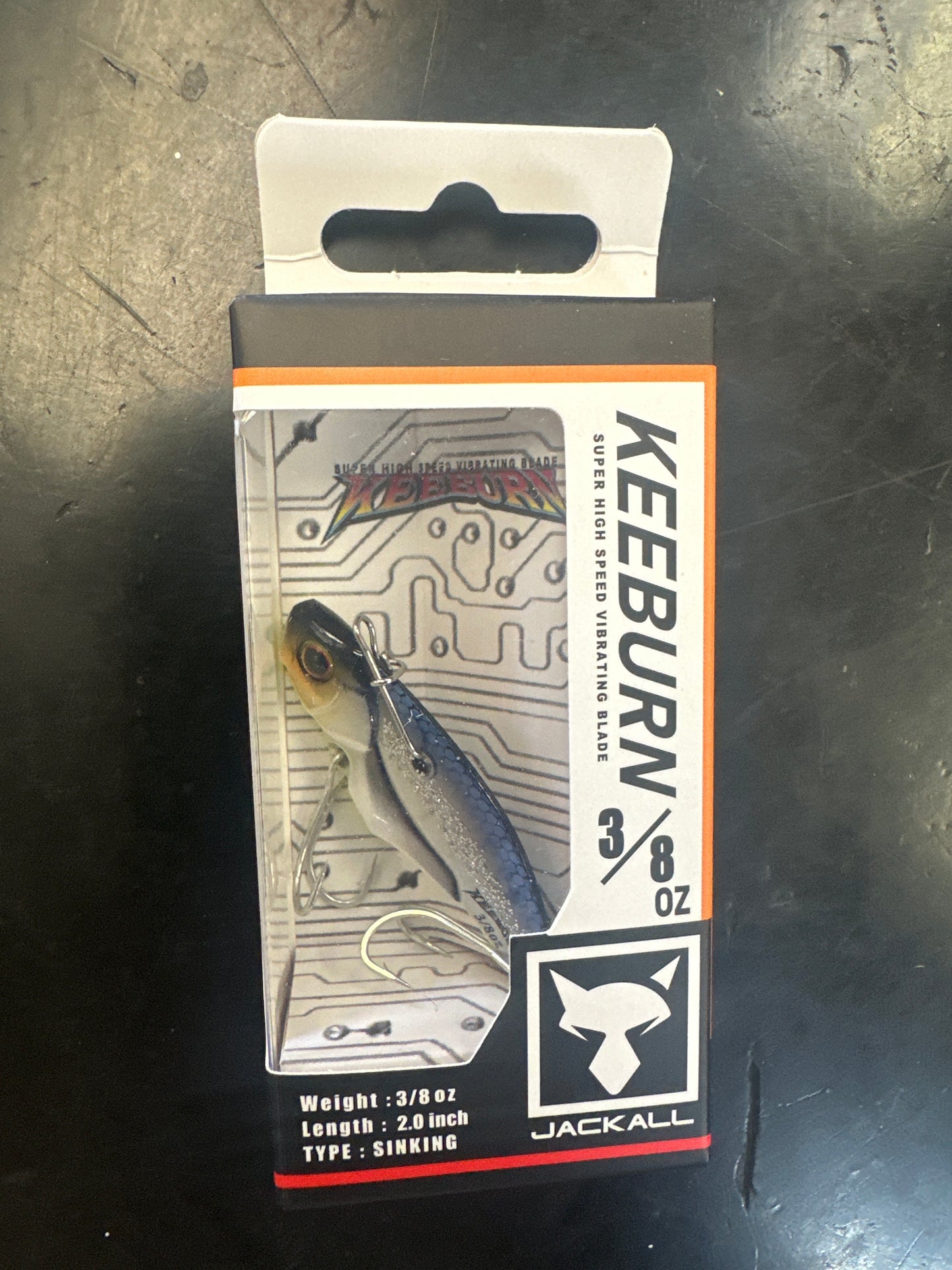 Jackall Keeburn 3/8oz clear Shad
