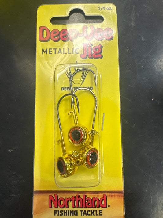 Northland Deep-Vee Jig metallic gold 1/4oz