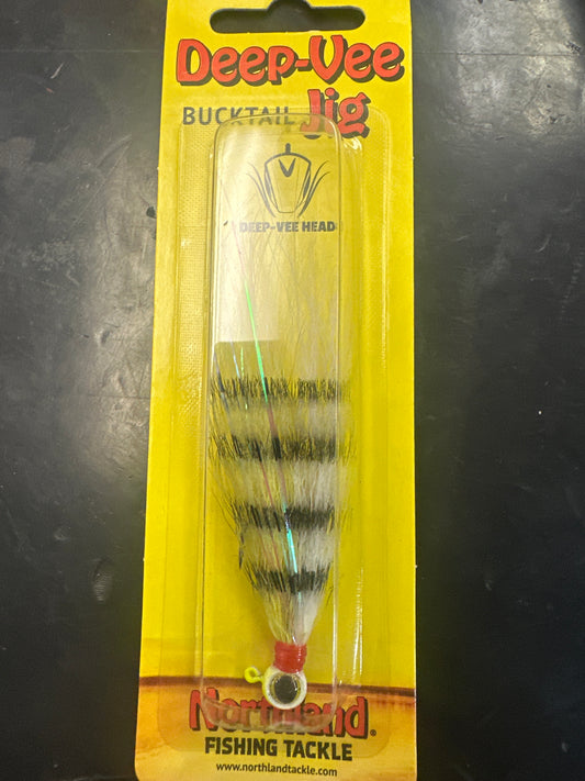 Northland Deep Vee Bucktail Jig 1/16oz chartreuse