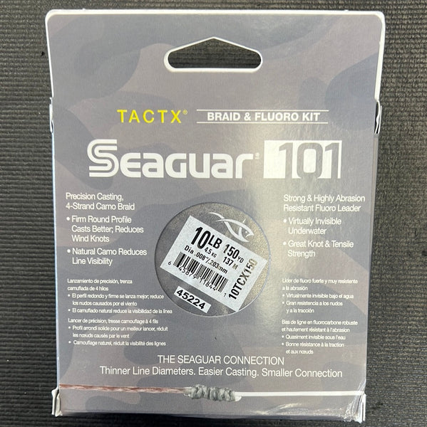 Seaguar 101 TACTX Braid & Fluoro Kit 10lb test 150 yards