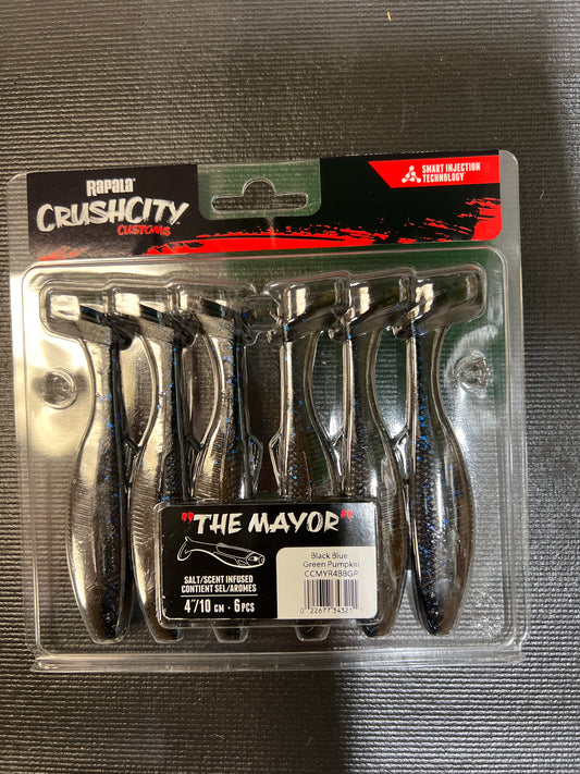 Rapala Crush City The Mayor Black Blue Green Pumkin