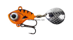 Lunkerhunt Big Eye Tail Spin Jig - Fluorescent Orange Glow - 2", 1/4oz