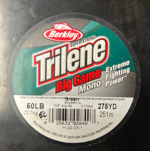 Trilene Big Game 50lb green 275yds