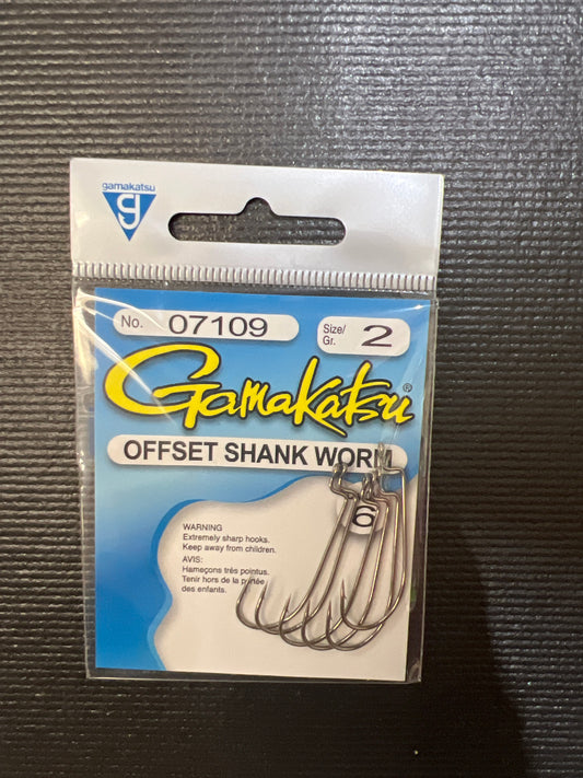 Gamakatsu Offset Shank Worm size 2