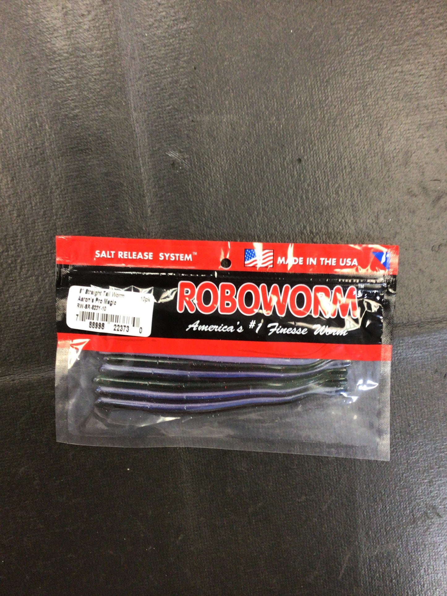 Roboworm 6” straight tail worm June bug Chartreuse 10pk