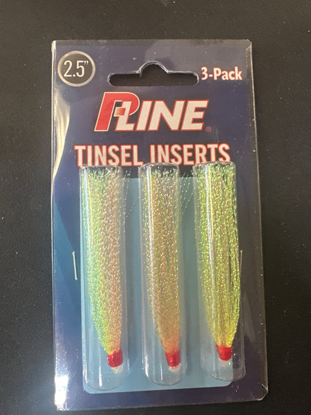 P-line tinsel insert 3pack yellow orange