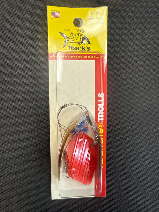 Mack’s flash lite trolls 3 blade large gold/gold