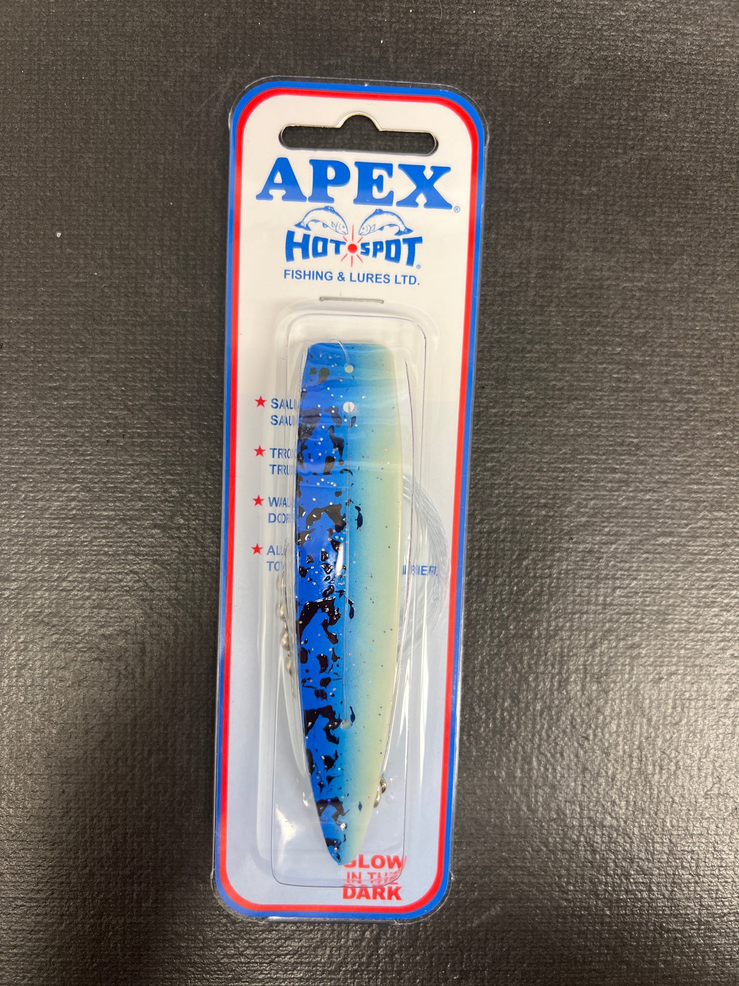 #205 Blue Spatter Glow Apex