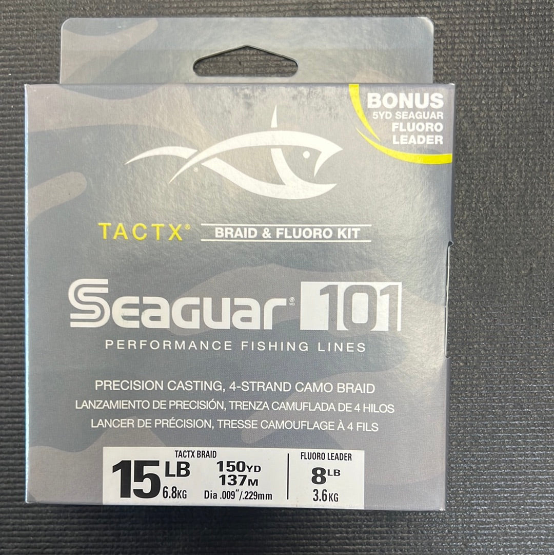 Seaguar 101 TACTX Braid & Fluoro Kit 15lb test 150 yards