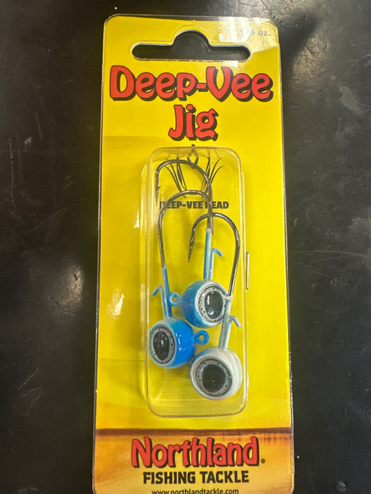 Northland Deep-Vee Jig 1/4oz moonlight