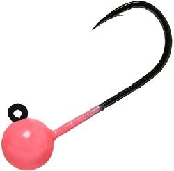 AERO JIGHEADS W/GAMA HK 1/4 (3)GLO PINK