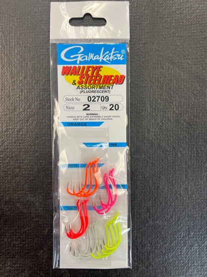 Gamakatsu Walleye and Steelhead Hook Assortment 25 Pack