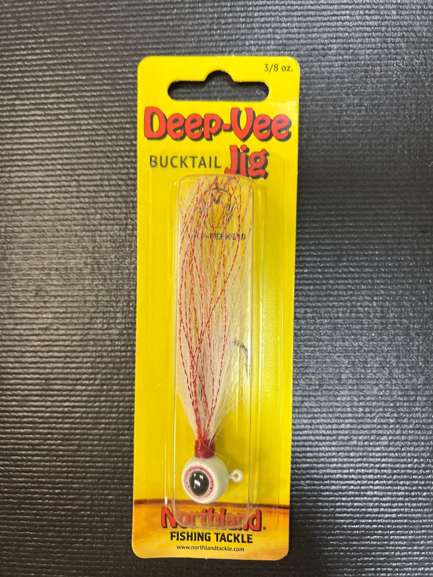 Deep Vee Bucktail Jig 3/8iz White
