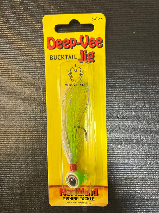 Deep Vee Bucktail Jig 3/8oz Watermelon