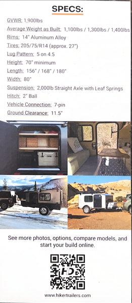 Hiker Trailer Highway Deluxe Average Build Price