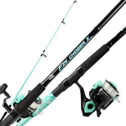 Okuma Seafoam fin chaser combo spinning rod 2pc 6.6' Medium Action