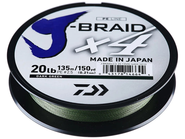 Diawa J- BRAID x4 20lb (Dark Green)
