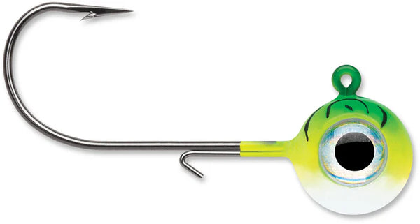 VMC Neon Moon Eye Jig 1/4oz UV Green Firetiger