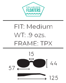 Flying Fisherman Lagoon Floating Sunglasses MT Black / Blue Mirror