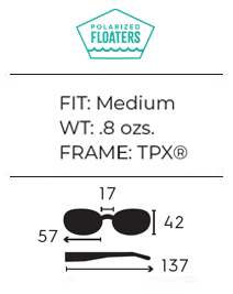 Flying Fisherman Baysider Floating Sunglasses MT Black / Smoke