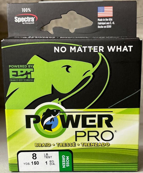 Power Pro 10lb test Braid moss green 150 yards