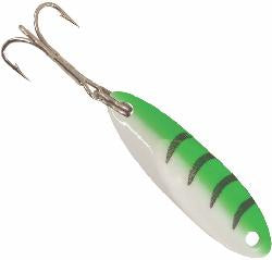 Kastmaster 1/8oz Neon Green Tiger Glow