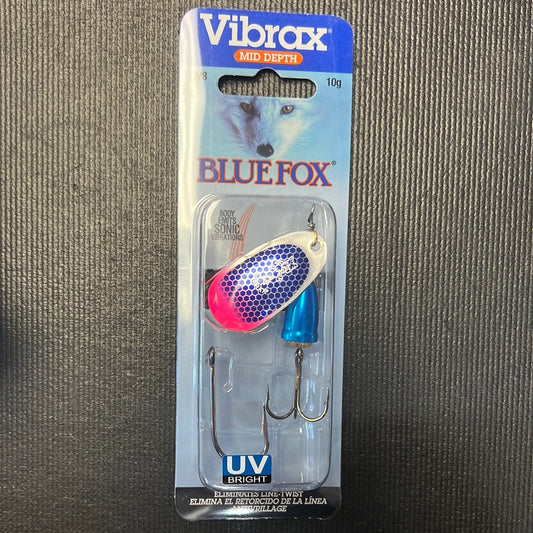 Vibrax Blue Fox 3/8oz Blue Scale / Pink Tip