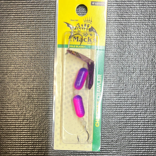 Mack's #4 Cha Cha Crawler dark, Charisse sparkle, pink purple