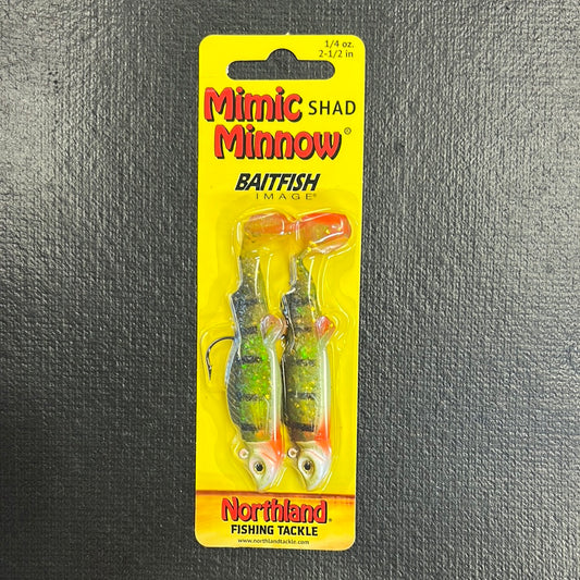 Mimic Minnow  Swim Bait 1/4oz size 1 Hook "Perch"