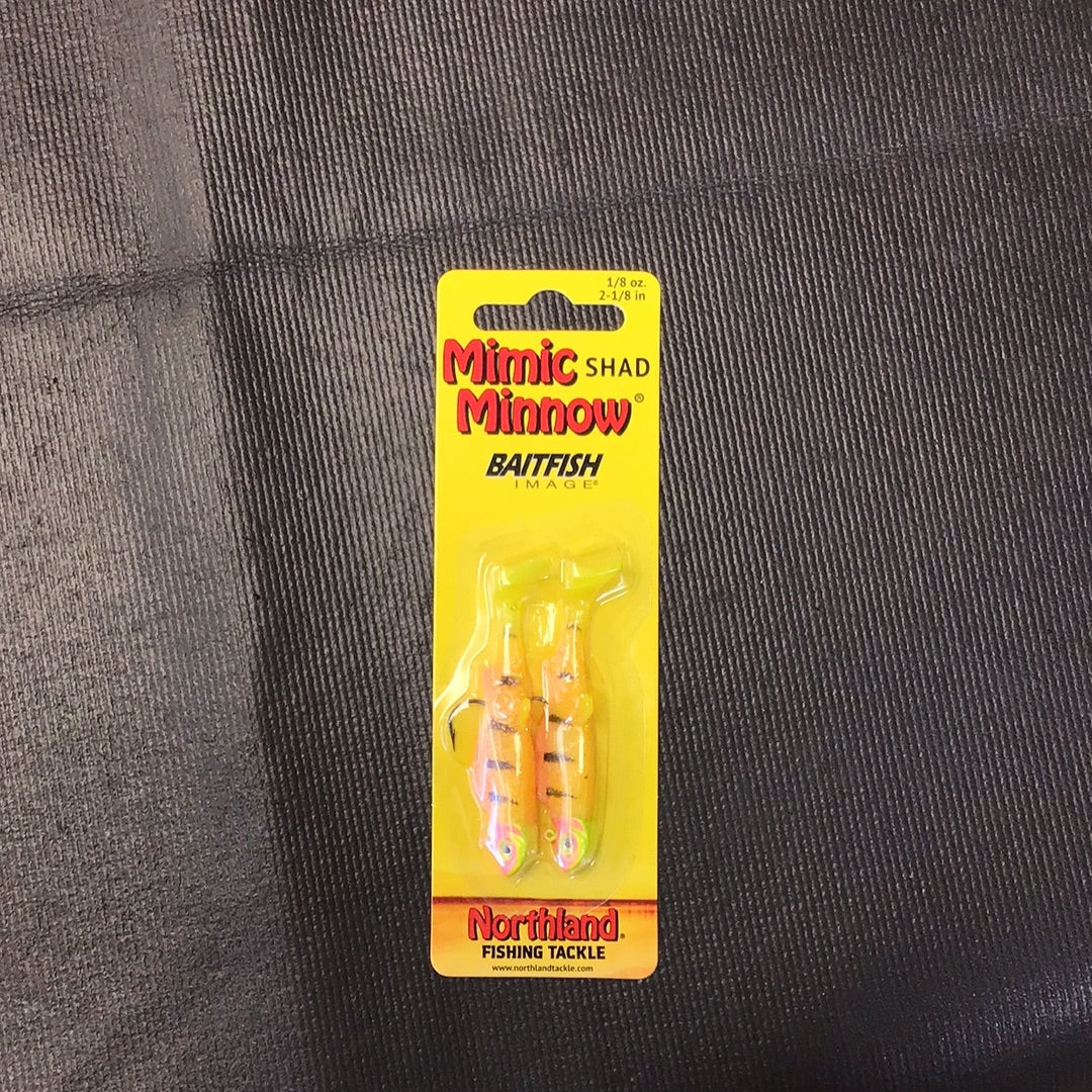 Northland mimic minnow shad 2 -8oz #1hook bubble gum Tiger