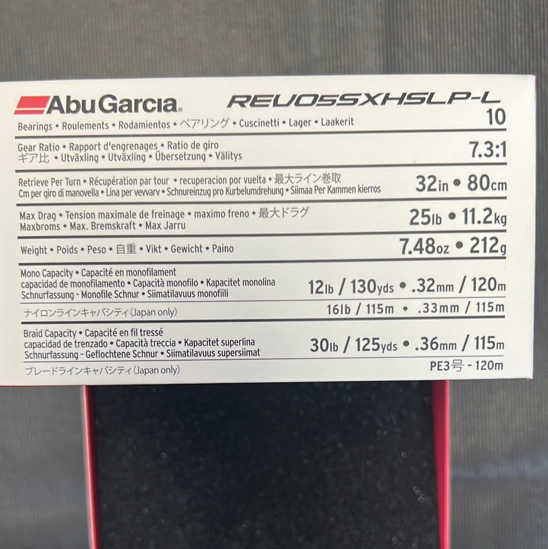 Abu Garcia Casting Reel Revo5SXHSSLP-L Left Hand