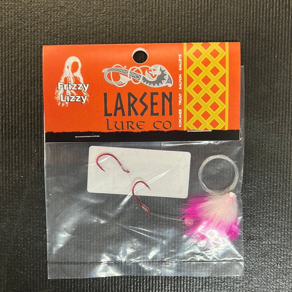 Larsen Lure Co. Frizzy Lizzy Pink and White