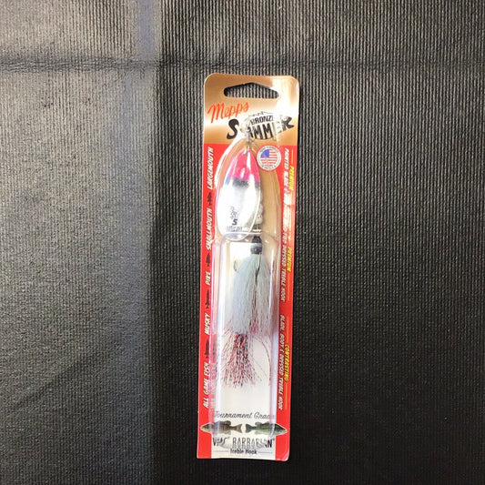 Mepps BS5T 1/2 silver bleeding shiner bronze slammer